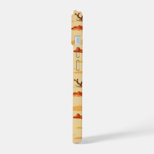 Wüstenlandschaft Arizona Muster iPhone 15 Hülle (Linke Seite)