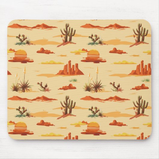 Wüstenlandschaft Arizona Muster Mousepad (Vorne)