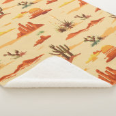 Wüstenlandschaft Arizona Muster Sherpadecke (3/4)