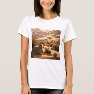 Wüstenlandschaft bei Sonnenuntergang T-Shirt