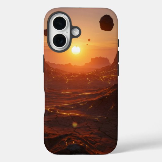 Wüstenlandschaft der Desolat-Alien Case-Mate iPhone Hülle (Rückseite)