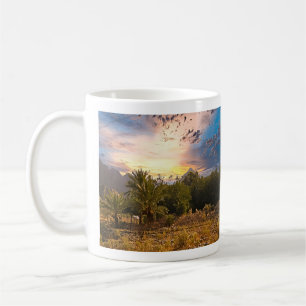 Wüstenlandschaft der Vereinigten Arabischen Emirat Kaffeetasse