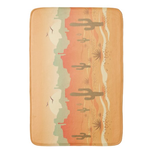 Wüstenlandschaft Design Badematte (Vorderseite Vertikal)