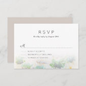 Wüstenlandschaft Hochzeit RSVP (Vorne/Hinten)