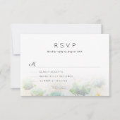 Wüstenlandschaft Hochzeit RSVP Karte (Vorderseite)