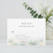 Wüstenlandschaft Hochzeit RSVP Karte (Stehend Vorderseite)