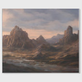 Wüstenlandschaft im Freien Geschenkpapier (Flach)