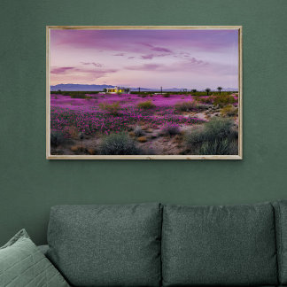 Wüstenlandschaft in Bloom AI Art | Fotorealistisch Poster