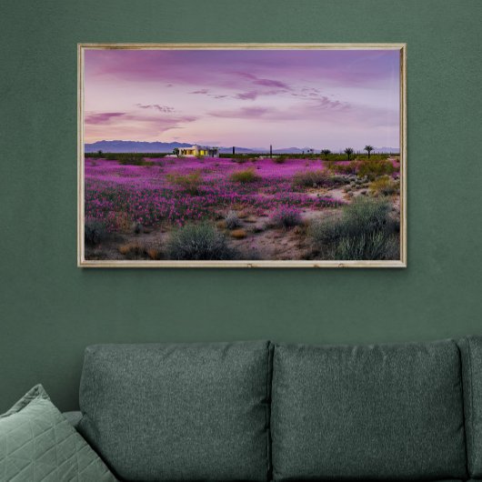 Wüstenlandschaft in Bloom AI Art | Fotorealistisch Poster