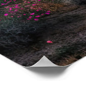 Wüstenlandschaft in Bloom AI Art | Fotorealistisch Poster (Ecke)