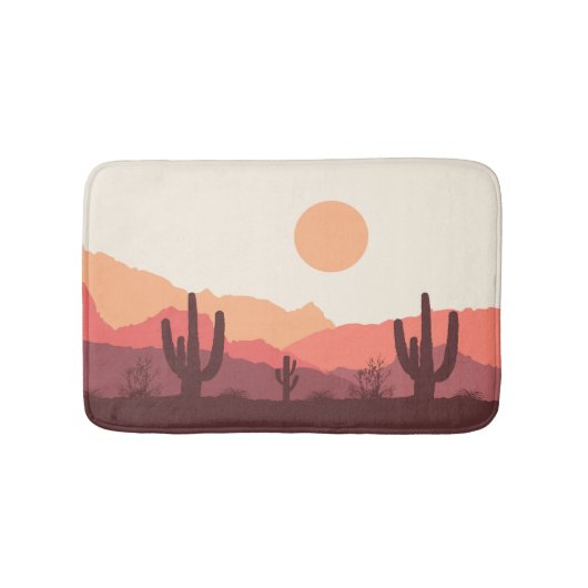 Wüstenlandschaft in Mexiko Badematte (Vorderseite)