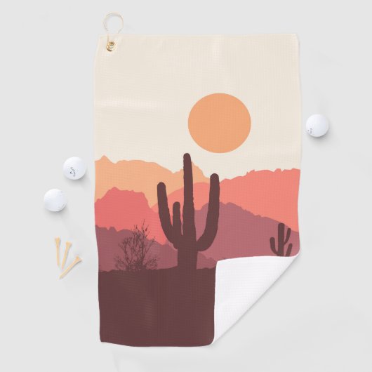 Wüstenlandschaft in Mexiko Golfhandtuch (Insitu)