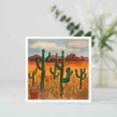 Wüstenlandschaft Karte (Stehend Vorderseite)