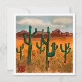 Wüstenlandschaft Karte (Vorderseite)