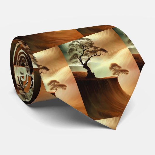 Wüstenlandschaft Krawatte (Gerollt)