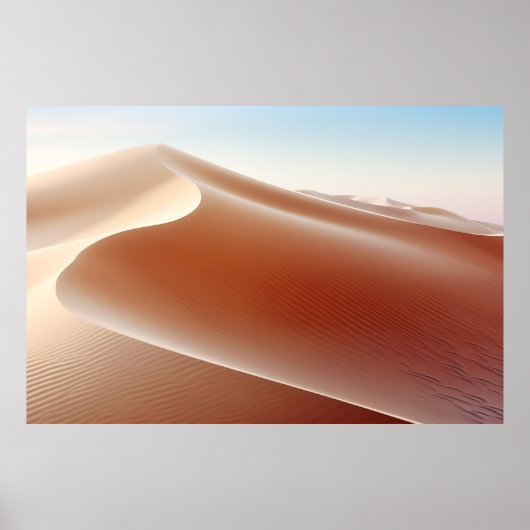 Wüstenlandschaft Meditation Ruhe Poster (Vorne)