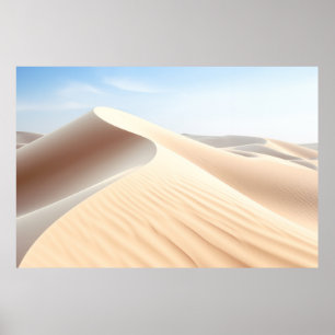 Wüstenlandschaft Meditation Ruhe Poster