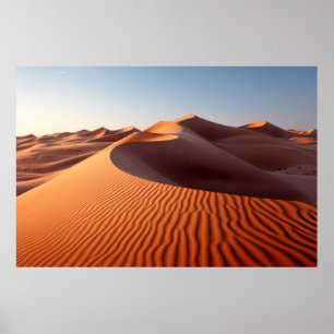 Wüstenlandschaft Meditation Ruhe Poster