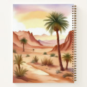 Wüstenlandschaft mit Date Palms Journal Notizblock (Rückseite)
