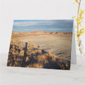 Wüstenlandschaft mit dem Waving Shadow Foto Karte (Gelbe Blume)