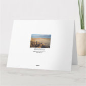 Wüstenlandschaft mit dem Waving Shadow Foto Karte (Rückseite)