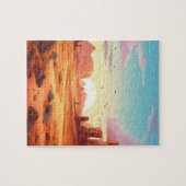 Wüstenlandschaft mit Kakteen-Scene-Puzzle Puzzle (Horizontal)