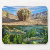 Wüstenlandschaft mit unterirdischer Seeszene Mousepad (Vorne)