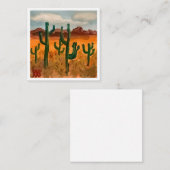 Wüstenlandschaft Mitteilungskarte (Vorne/Hinten)