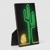 Wüstenlandschaft Neon Sign Fotoplatte (Seite)