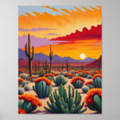 Wüstenlandschaft Poster (Vorne)