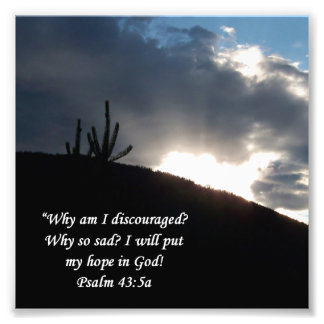 Wüstenlandschaft Psalm 43:5 Förderung Print Fotodruck