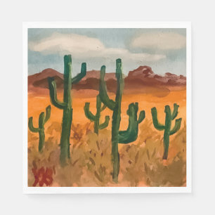 Wüstenlandschaft Serviette