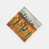 Wüstenlandschaft Serviette (Ecke)