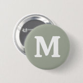 Wüstenlandschaft, solide Farbe Button (Vorne & Hinten)