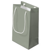 Wüstenlandschaft, solide Farbe Kleine Geschenktüte (Rückseite Schrägansicht)