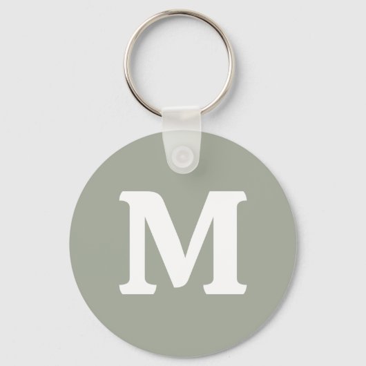 Wüstenlandschaft, solide Farbe | Monogramm Schlüsselanhänger (Vorderseite)