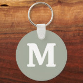 Wüstenlandschaft, solide Farbe | Monogramm Schlüsselanhänger (Vorderseite)