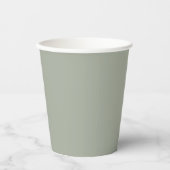 Wüstenlandschaft, solide Farbe Pappbecher (Vorderseite)