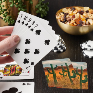 Wüstenlandschaft Spielkarten
