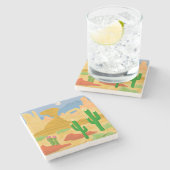 Wüstenlandschaft Steinuntersetzer (Seitenansicht)