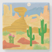 Wüstenlandschaft Steinuntersetzer (Vorderseite)