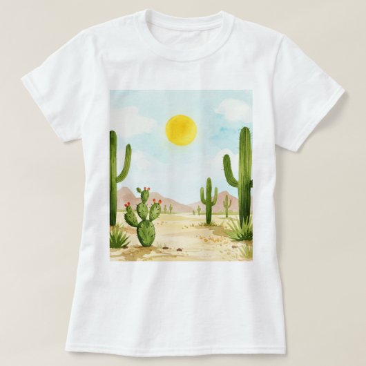 Wüstenlandschaft T-Shirt (Design vorne)