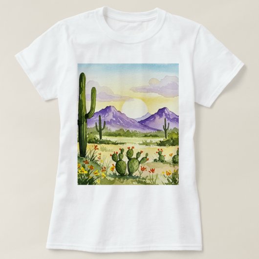 Wüstenlandschaft T-Shirt (Design vorne)