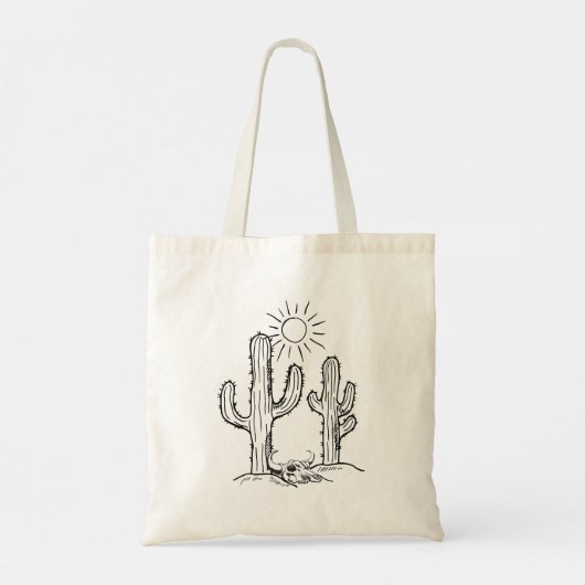 Wüstenlandschaft Tragetasche (Rückseite)