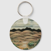 Wüstenlandschaft von Marsden Hartley, Vintage Kuns Schlüsselanhänger (Vorderseite)