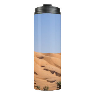 Wüstenlandschaft Wahiba Sands - Oman Thermosbecher