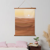 Wüstenlandschaft - Wandteppich Mit Holzrahmen (Schlafzimmer)