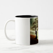 Wüstenlandschaft Zweifarbige Tasse (Links)