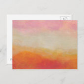 Wüstenlandschaften Abstrakt Landschaftsmalerei Postkarte (Vorne/Hinten)