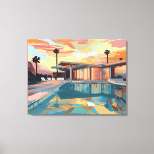 WÜSTENLEBENDES DESIGN #1 LEINWANDDRUCK